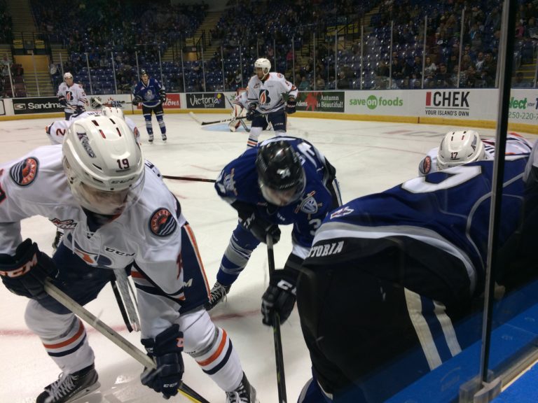 Victoria Royals versus the Kamloops Blazers